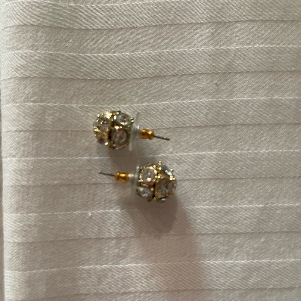 Elegant Gold and Silver Stud Earrings